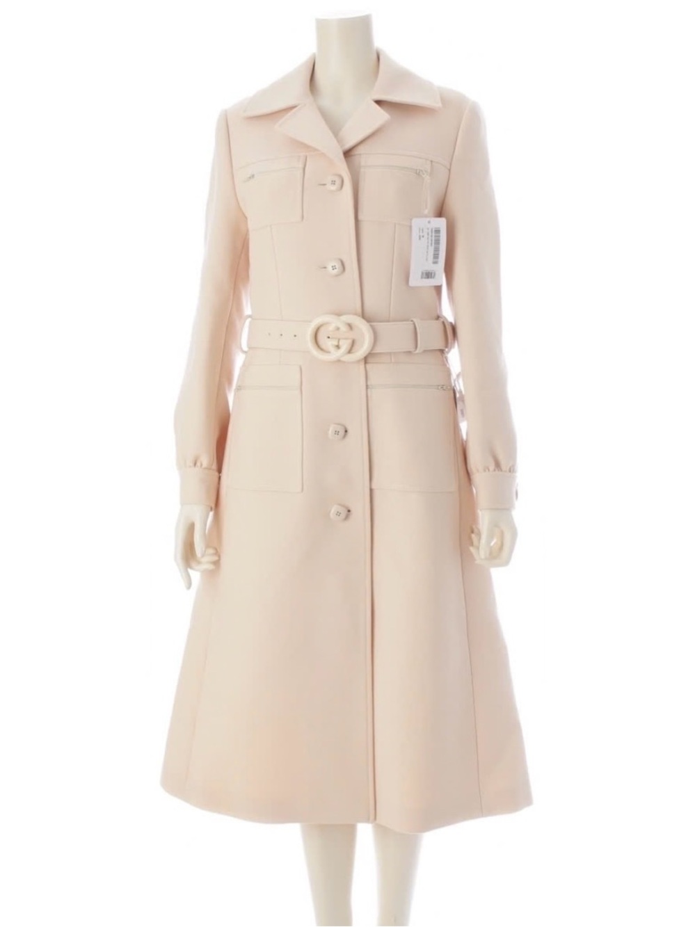 New Gucci Wool Trench Coat / EU 38